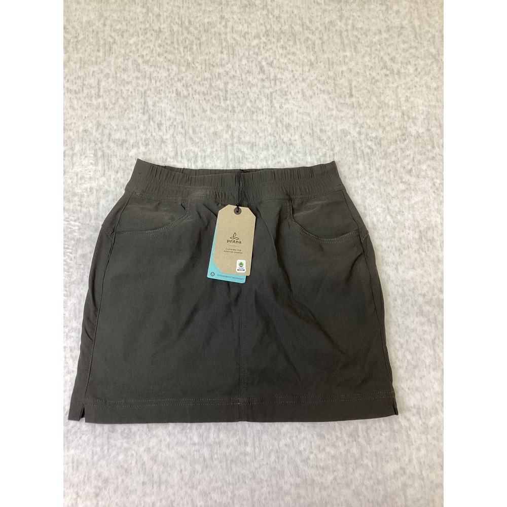 Prana Halle E-Waist Skort II Dark Green ReZion Hiking Athletic Skirt Women 0 NWT